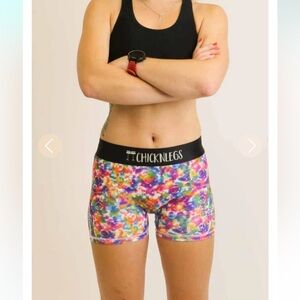 Chickenlegs Compression Shorts Size Medium Tie-Dye Pull‎ On